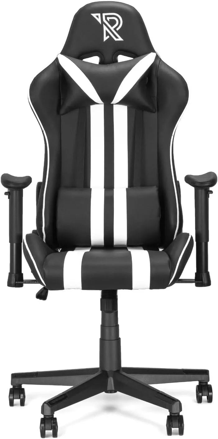 Felix gaming chair black/white: gamingowy, czarny