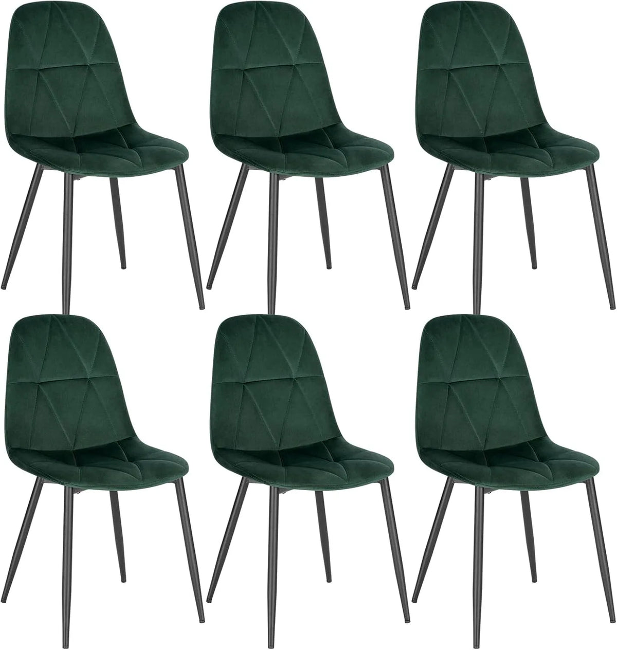 Krzesło — LCNI109002-6, tapicerka aksamitna, z metalu