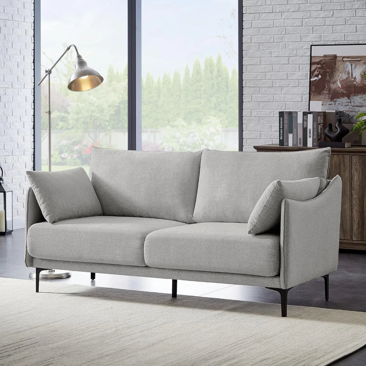 Sofa – SASHA, tapicerka materiałowa, 2-osobowa, tapicerka materiałowa