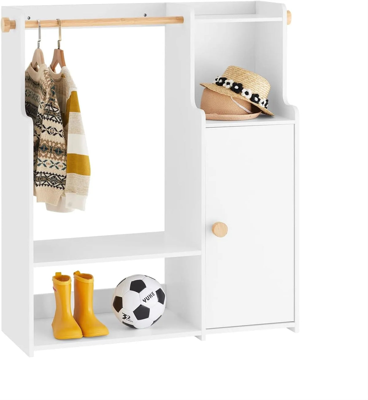 Szafa: KMB110-W, 94 × 110 × 35, biały, SoBuy KMB110-W