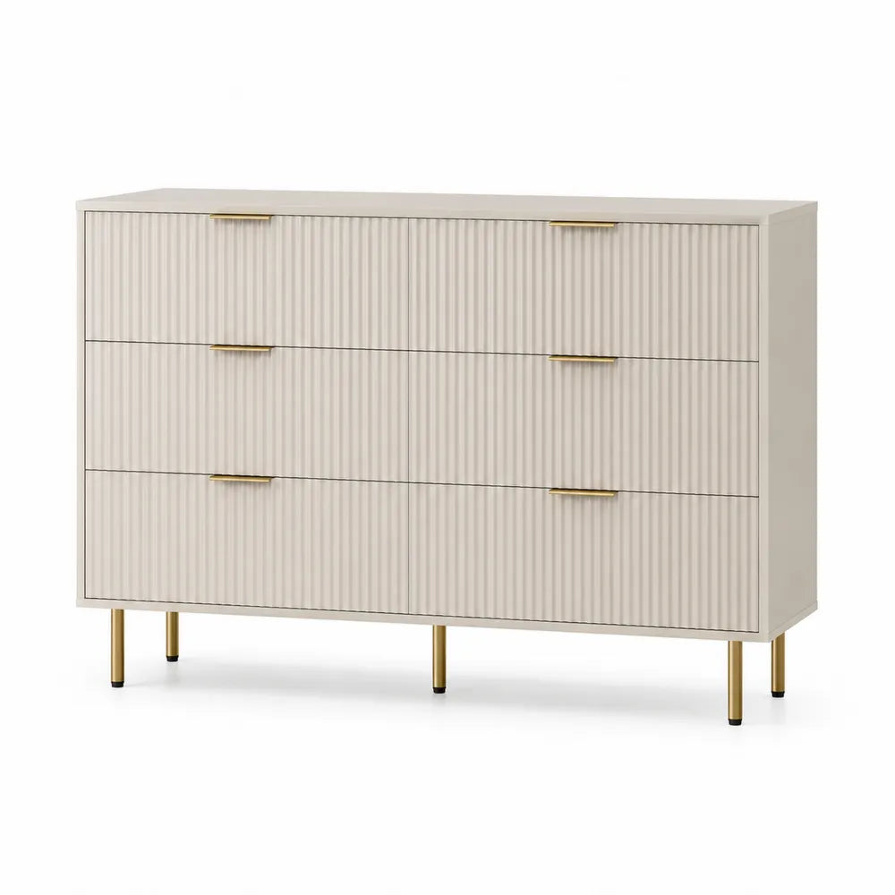 Komoda z płyty MDF na metalowych nogach