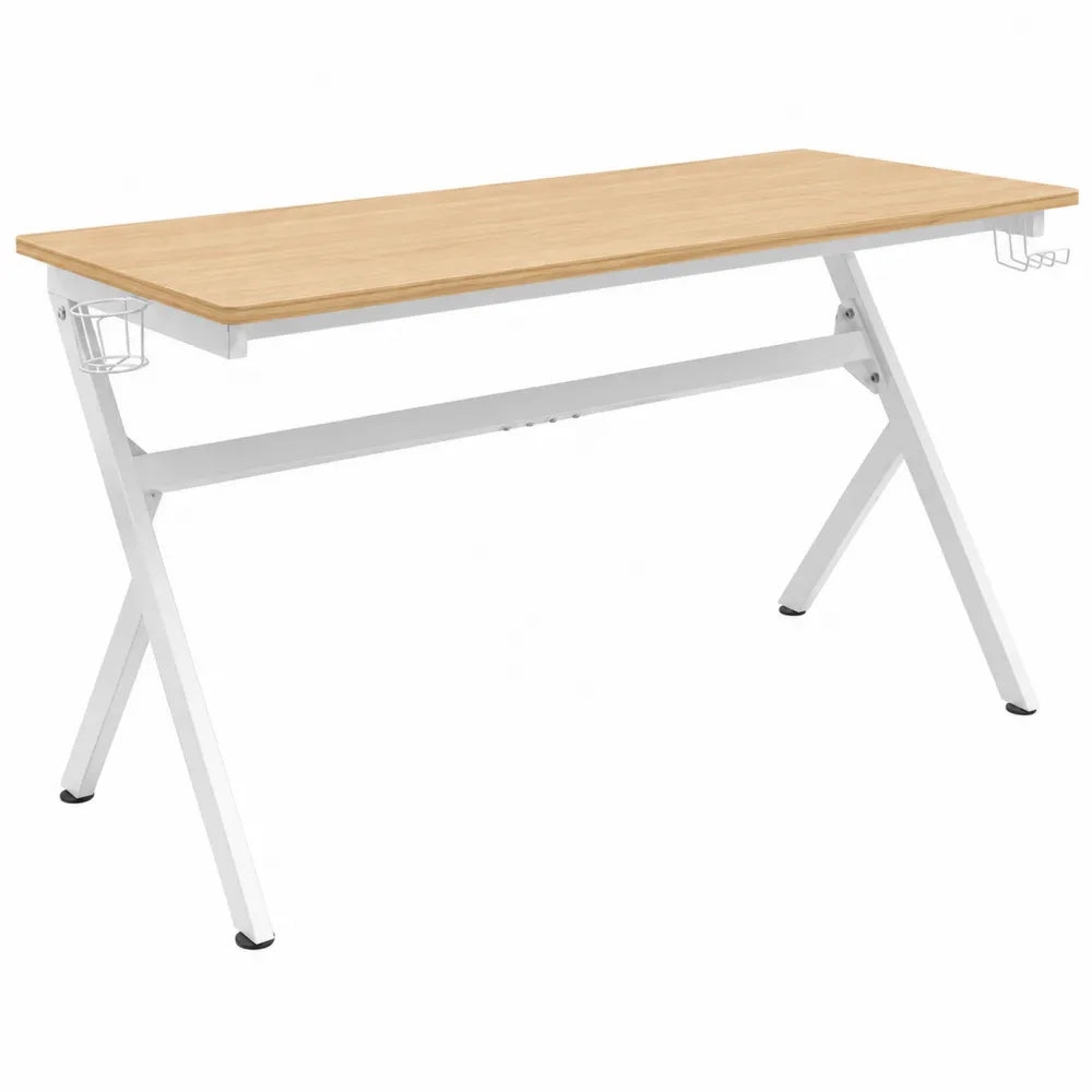 Biurko prostokątne MDF i metal 120 cm
