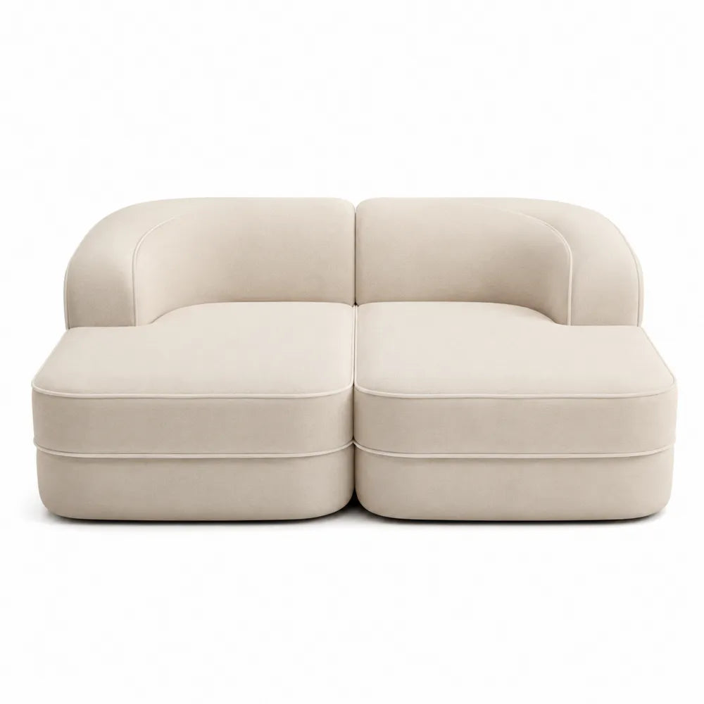 Dwuosobowa Sofa z Poliestrową Tapicerką