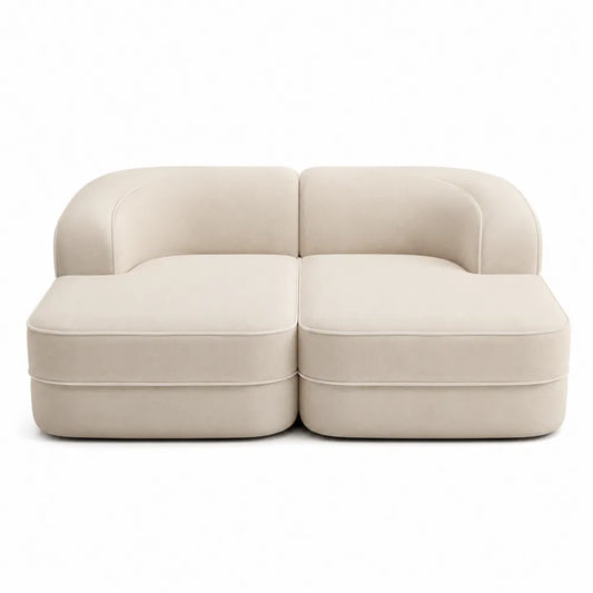 Dwuosobowa Sofa z Poliestrową Tapicerką