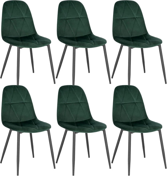 Krzesło — LCNI109002-6, tapicerka aksamitna, z metalu