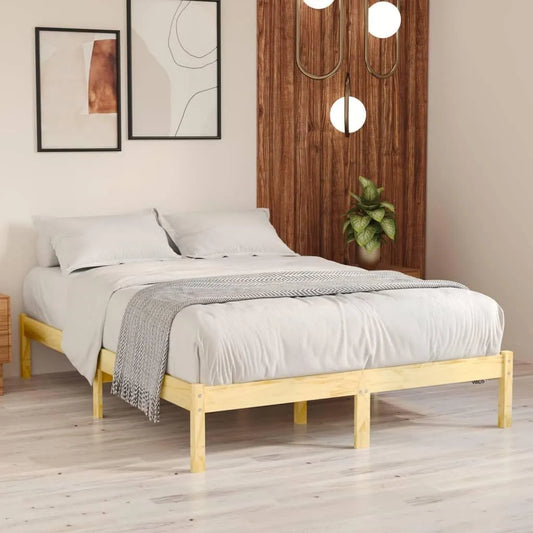Nowoczesna Rama łóżka i konstrukcja łóżka z litego drewna: z drewna, 180 × 200 cm, tapicerka materiałowa
