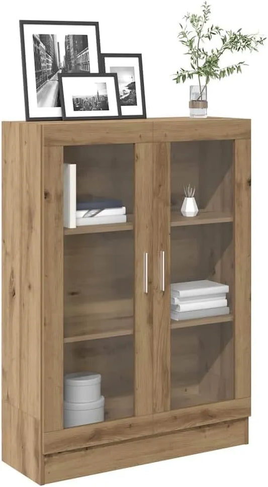 Regał na książki i regał stojący na książki dąb Artisan 82: z drewna, z półkami, 3 półki, 82, 5 × 30, 5 × 115 cm