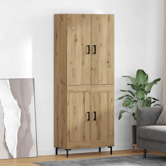 Komoda i szafka do przechowywania: z drewna, ze schowkiem, 69, 5 × 34 × 180 cm