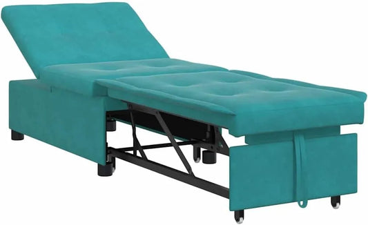 Sofa rozkładana i sofa z funkcją spania: tapicerka aksamitna, 194 × 67 × 82 cm