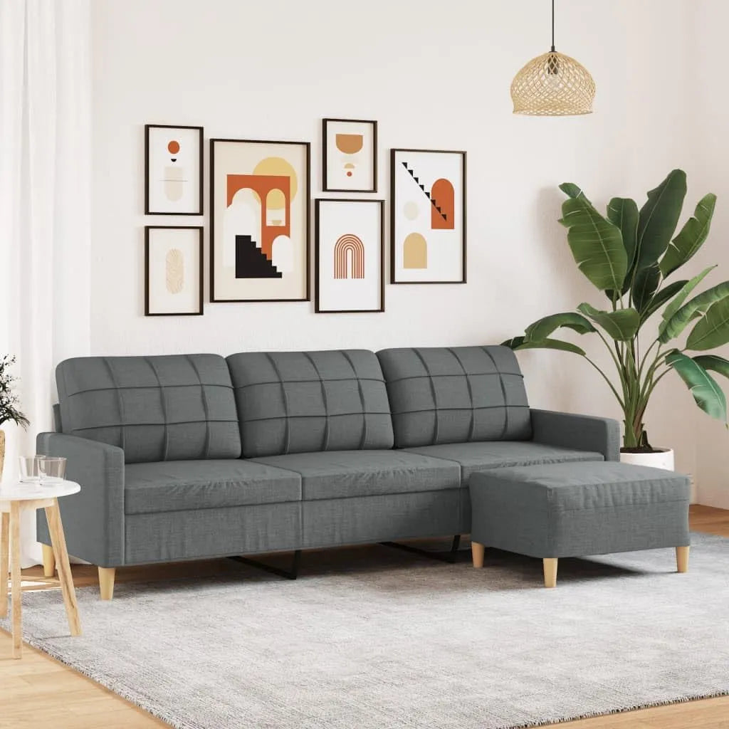 Sofa – tapicerka materiałowa, 3-osobowa, 210 cm, tapicerka materiałowa