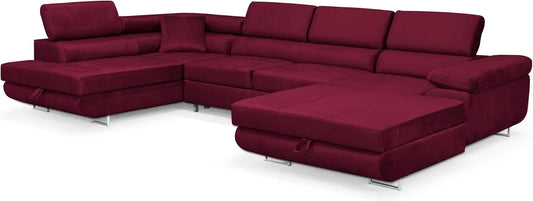 Sofa narożna: lewy Narożnik i sofa w kształcie L, z funkcją spania
