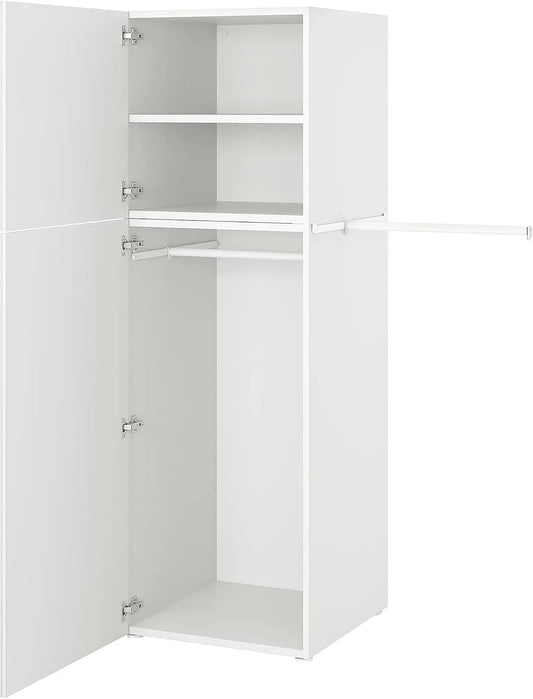 IKEA PLATSA Szafa: 107 × 57 × 181 cm, biały