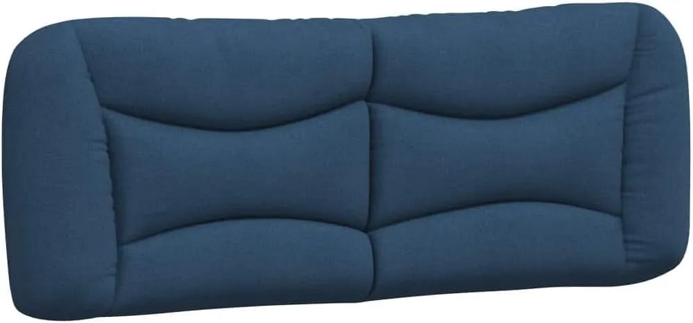Poduszka na wezgłowie – tapicerka materiałowa, z poduszkami, 140 cm, niebieski, tapicerka materiałowa