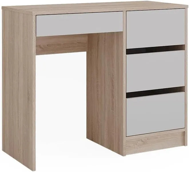 Vicco Biurko i stół komputerowy: z szufladami, 90 × 40 cm, biały