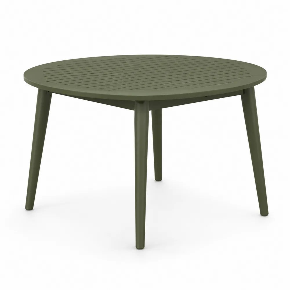 Okrągły stół metalowy, Zielony, 120 cm