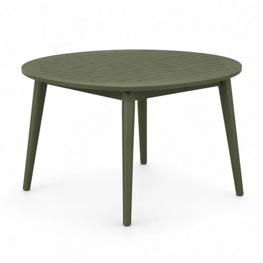 Okrągły stół metalowy, Zielony, 120 cm